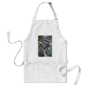 Paraplu's van Pierre Renoir, Vintage Impressionism Standaard Schort