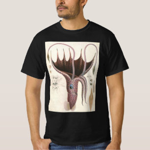 Parapluu Pijlinktvis, antieke zeedieren T-shirt
