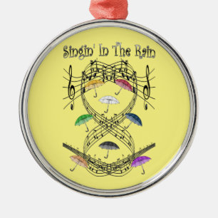 Paraprellas ~ Singin' in de Regen ~ Musical ~ Metalen Ornament