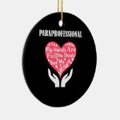 Paraprofessional als je denkt dat mijn handen vol  keramisch ornament (Rechts)