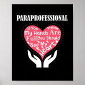 Paraprofessional als je denkt dat mijn handen vol  poster (Voorkant)