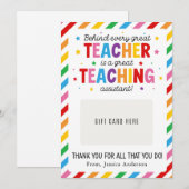 Paraprofessional Appreciation Day Gift Card Holder Kaart (Voorkant / Achterkant)