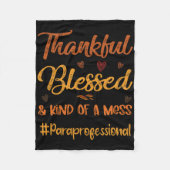 ParaProfessional Dankbare Gezegende Thanksgiving V Fleece Deken (Voorkant)