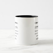 Paraprofessional Definition Mug Funny Teacher Gift Tweekleurige Koffiemok (Center)