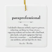 Paraprofessional Definition Waardering Gift Keramisch Ornament (Voorkant)
