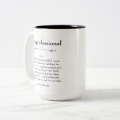 Paraprofessional Definition Waardering Gift Tweekleurige Koffiemok (Voorkant links)