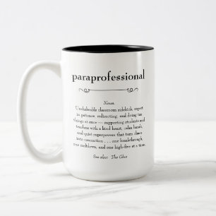 Paraprofessional Definition Waardering Gift Tweekleurige Koffiemok