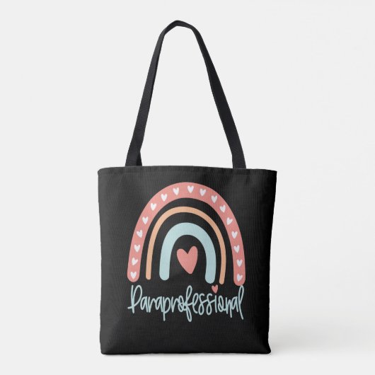 Paraprofessional Einde jaar Dank je cadeau Tote Bag (Achterkant)