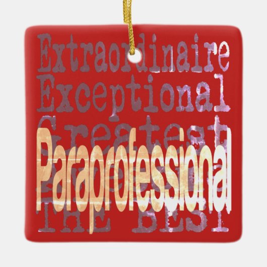 Paraprofessional Extraordinaire Keramisch Ornament (Voorkant)