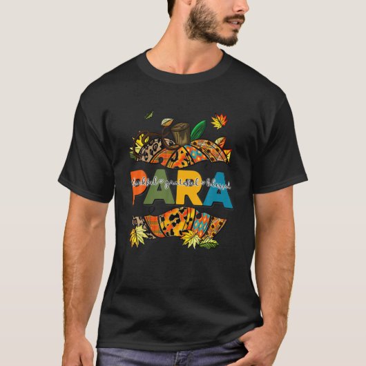 Paraprofessional Funny Pumpkin Autumn Halloween Co T-shirt (Voorkant)