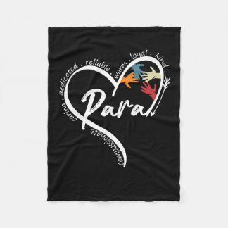 Paraprofessional Graphic T - shirts Topjes terug n Fleece Deken