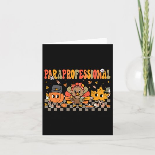 Paraprofessional Herfst Team Parapro Onderwijzer B Kaart (Voorkant)