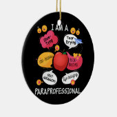 Paraprofessional in het leven veranderen - Para Sq Keramisch Ornament (Rechts)