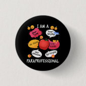 Paraprofessional in het leven veranderen - Para Sq Ronde Button 3,2 Cm (Voorkant)