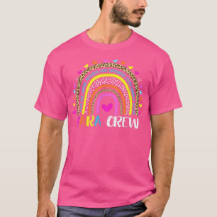 Paraprofessional life boho leopard regenboog terug t-shirt