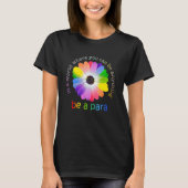 Paraprofessional life boho leopard regenboog terug t-shirt (Voorkant)