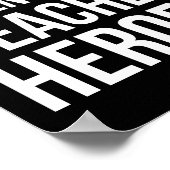 Paraprofessional omdat zelfs leraren helden nodig  poster (Hoek)