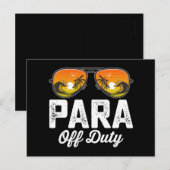 Paraprofessional op de laatste schooldag briefkaart (Voorkant / Achterkant)