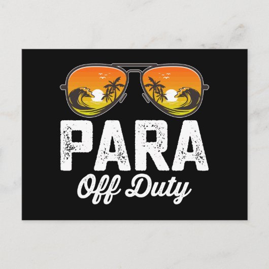 Paraprofessional op de laatste schooldag briefkaart (Voorkant)