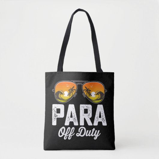 Paraprofessional op de laatste schooldag tote bag (Voorkant)