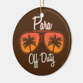 Paraprofessional Para of Duty Teacher Palm Keramisch Ornament (Links)