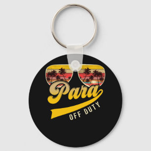 Paraprofessional Para Off Duty Sunbril Beach Sleutelhanger