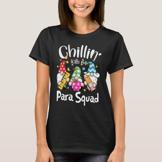 Paraprofessional Para Squad Chillin Gnomes Christm T-shirt (Voorkant)
