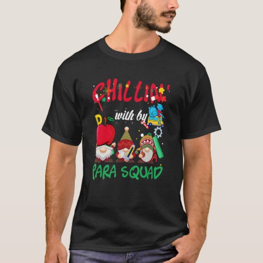 Paraprofessional Para Squad Chillin Kabouters Kers T-shirt (Voorkant)