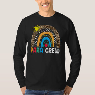 Paraprofessional Para Squad leraar Crew Boho Rain T-shirt