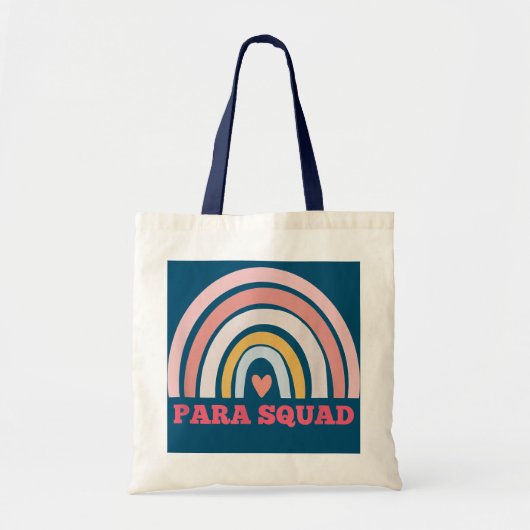 Paraprofessional Para Squad-leraar Crew Boho Tote Bag (Voorkant)