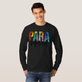 Paraprofessional Para Squad Tie Dye Hippie T-shirt (Voorkant volledig)