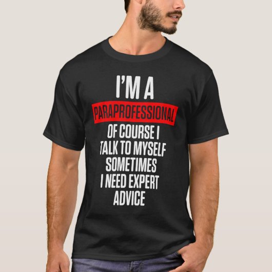 Paraprofessional paradocent Talk leraar Appreci T-shirt (Voorkant)