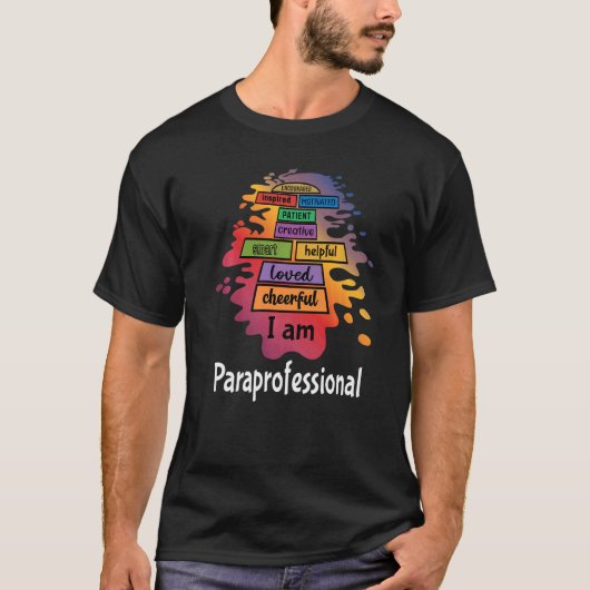 Paraprofessional Paraeducator Teacher Assistant Ai T-shirt (Voorkant)