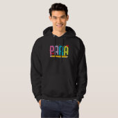 Paraprofessional School Teacher Paraeducator Teach Hoodie (Voorkant volledig)