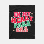 Paraprofessional Shirt, In My Para Era, Christmas  Fleece Deken (Voorkant)