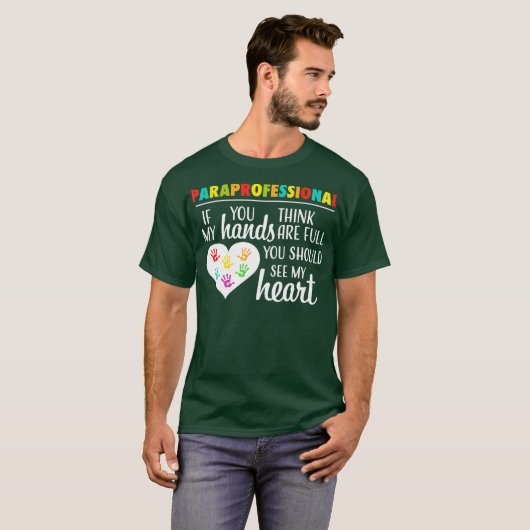 Paraprofessional Teacher Assistant Cute School T-shirt (Voorkant volledig)