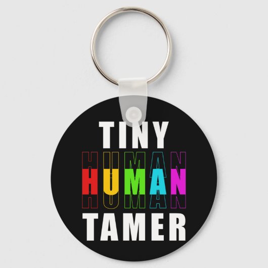 Paraprofessional — Tiny Tamer Teacher Sleutelhanger (Voorkant)