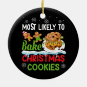 Paraprofessional van enkele zeer slimme cookies le keramisch ornament (Achterkant)