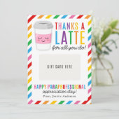 Paraprofessional Waarderingsdag Cadeaubonhouder Kaart (Staand voorkant)