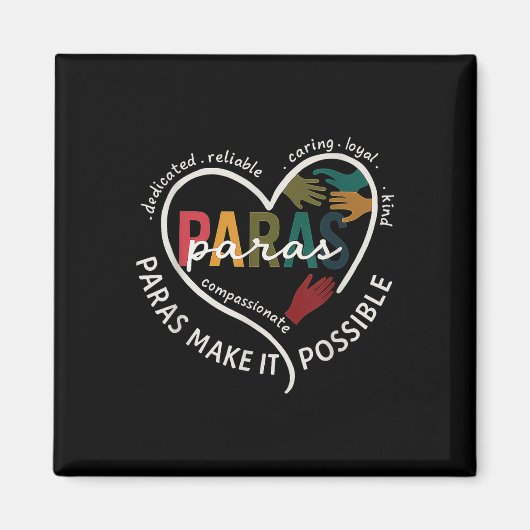 Paraprofessioneel docent paradocent magneet (Voorkant)