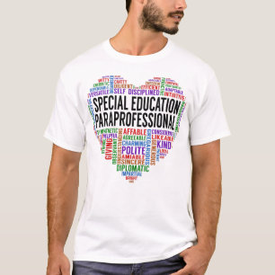 Paraprofessioneel hart voor het bijzonder onderwij t-shirt