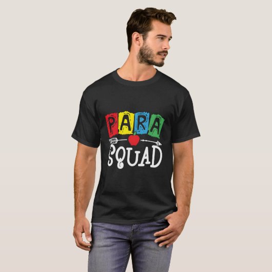 Paraprofessioneel team van Para Squad T-shirt (Voorkant volledig)