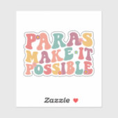 Paras maakt het mogelijk sticker (Vel)