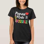 Paras Make It Possible Apple And Pencil Back To Sc T-shirt (Voorkant)