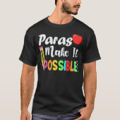 Paras Make It Possible Apple And Pencil Back To Sc T-shirt (Voorkant)