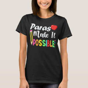 Paras maken Apple en Pencil terug naar Sc mogelijk T-shirt