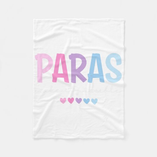 Paras maken het mogelijk Hart Para-paraprofessiona Fleece Deken (Voorkant)