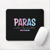 Paras maken het mogelijk Hart Para Paraprofessiona Muismat (Met muis)