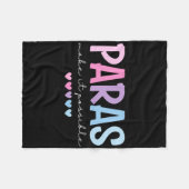 Paras maken het mogelijk Heart Para Paraprofession Fleece Deken (Voorkant (Horizontaal))