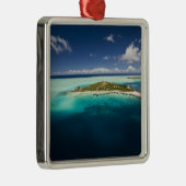 Parasailen over de prachtige lagune van Bora 3 Metalen Ornament (Rechts)